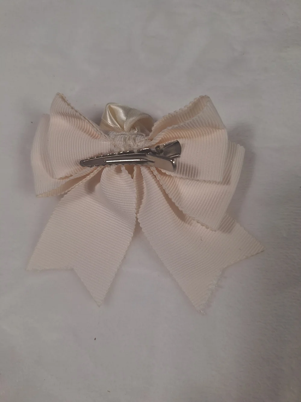 Innocent World Ivory Sculpted Rose Hair Bow | Classic Lolita